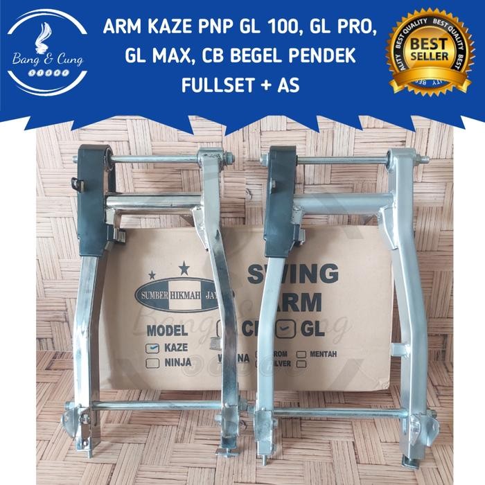 Arm Arem Kaze pnp GL 100 pro max CB Begel pendek Megapro Fullset + As
