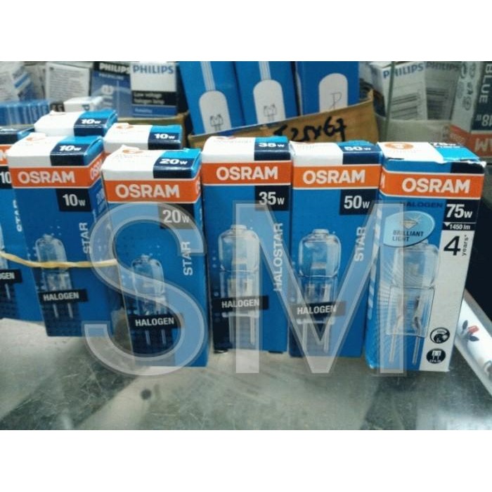 (Allthebest) Halogen kacang Osram dua pin 12 volt 20 watt 64425