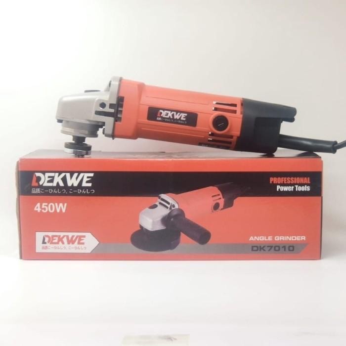 (Allthebest) PROMO Gerinda tangan 4inch DEKWE type DK7010 listrik LOW WATT