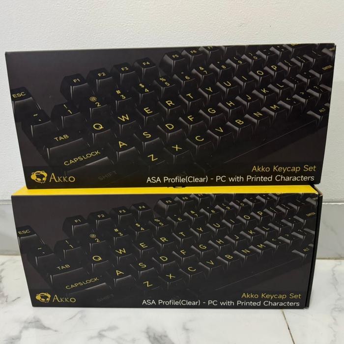 Terbaru Akko Clear Asa Profile 155 Transparent Keycaps