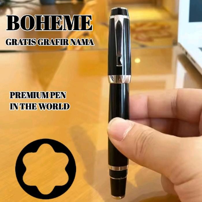

Bollpoint Terkenal Monblanc Boheme Gold Series & Silver Series Gratis Box & Grafir Nama Bollpointa