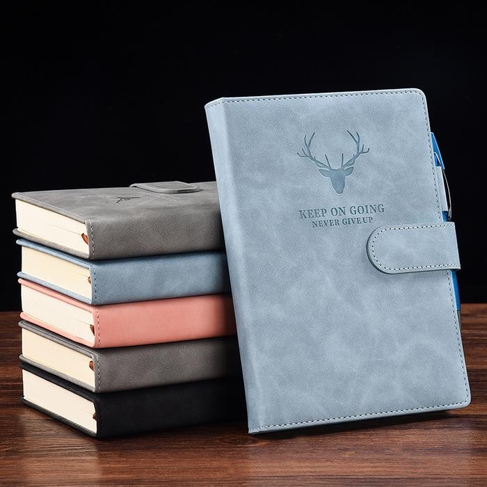 

Buku Catatan Harian Notebook Cover Kulit Magnetic Buckle A5 360 Halaman (180 lembar) Paper