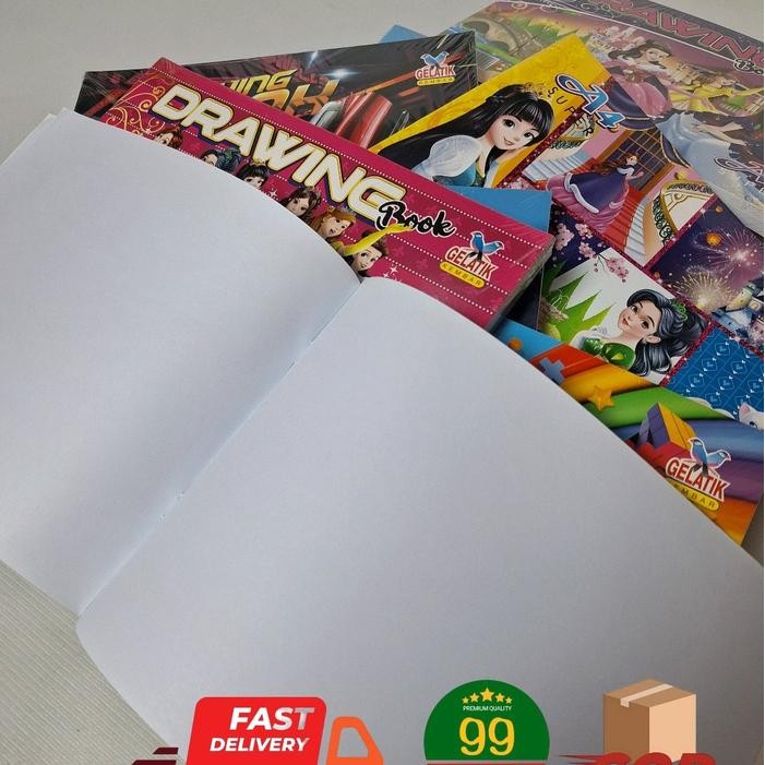 

Drawing Book A4 DODO/Gelatik Kembar/Buku Gambar/Buku Melukis/Mewarnai