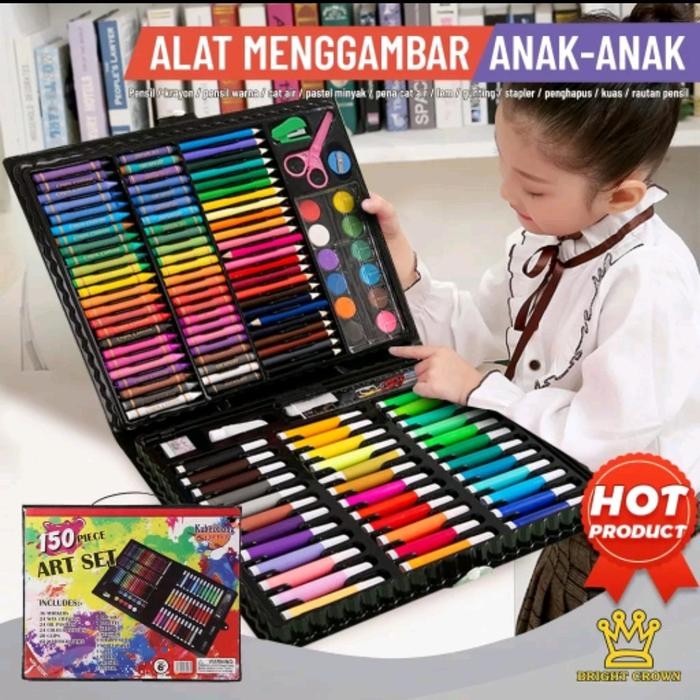 

Set Alat Menggambar 150 Melukis Lengkap Crayon Pensil Spidol Sekolah Murah Lengkap Praktis