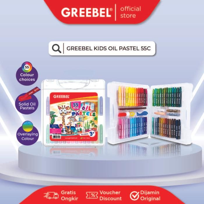 

Crayon Greebel 55 Warna / Oil Pastel Greebel 55 Warna