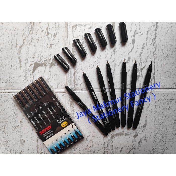 

Pen Gambar Joyko Drawing Pen Set 7pcs DP-331-7