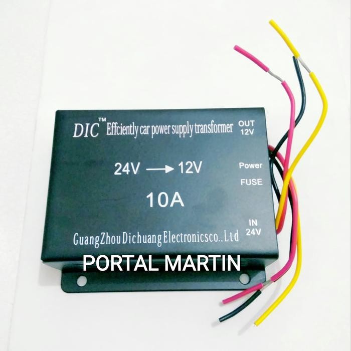 Step Down Converter DC 24 Volt ke 12 Volt 10 Ampere