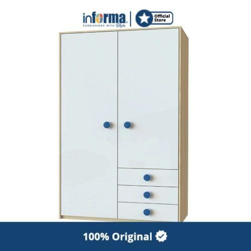 Informa Inola Lemari Pakaian Anak 2 Pintu - Putih