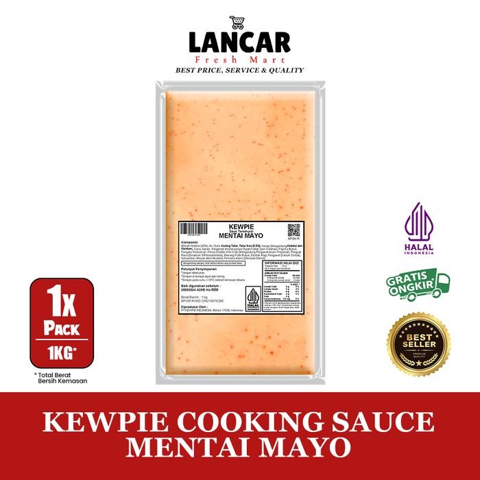 

ORIGINAL KEWPIE COOKING SAUCE MENTAI MAYO 1KG/ KEWPIE SAUS MENTAI 1KG READY STOCK