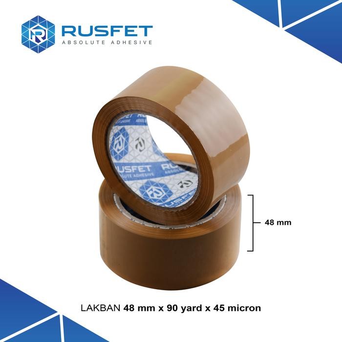 

Produk Viral Lakban Isolasi Solatip 48Mm X 90Yard Opp Tape Rusfet Plakban / Selop Cod