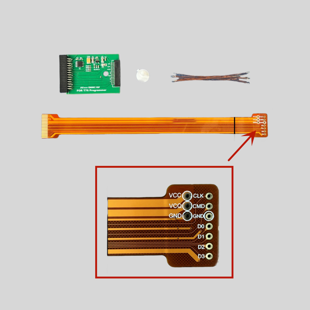 

Original EMMC ISP Connection Cable for T76 Programmer special adapter board for EMMC in-circuit