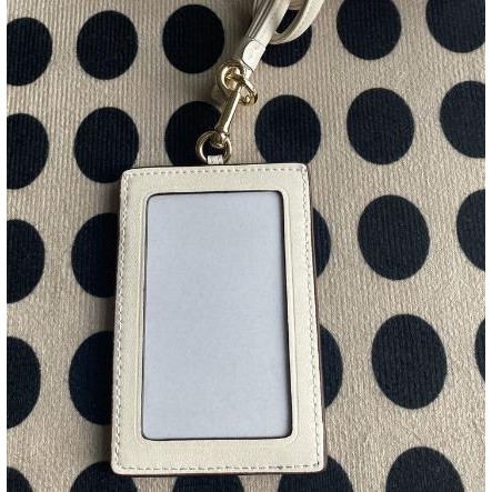 

Coachh Signature Embossed Id Holder Card Lanyard Original - White Dw