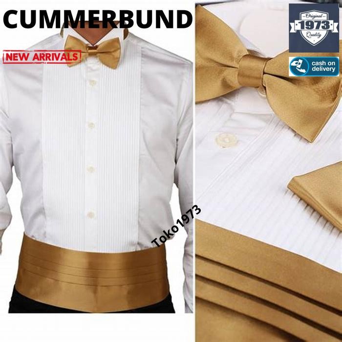 CUMMERBUND SET FOR TUXEDO kemben pria bengkung ikat pinggang tuksedo