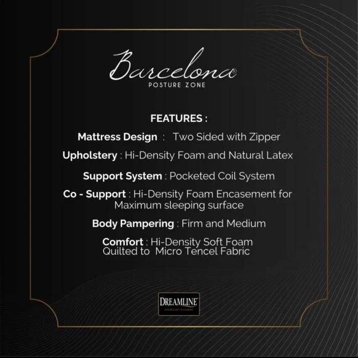 Dreamline - Kasur Spring Bed New Barcelona ( Mattress Only )
