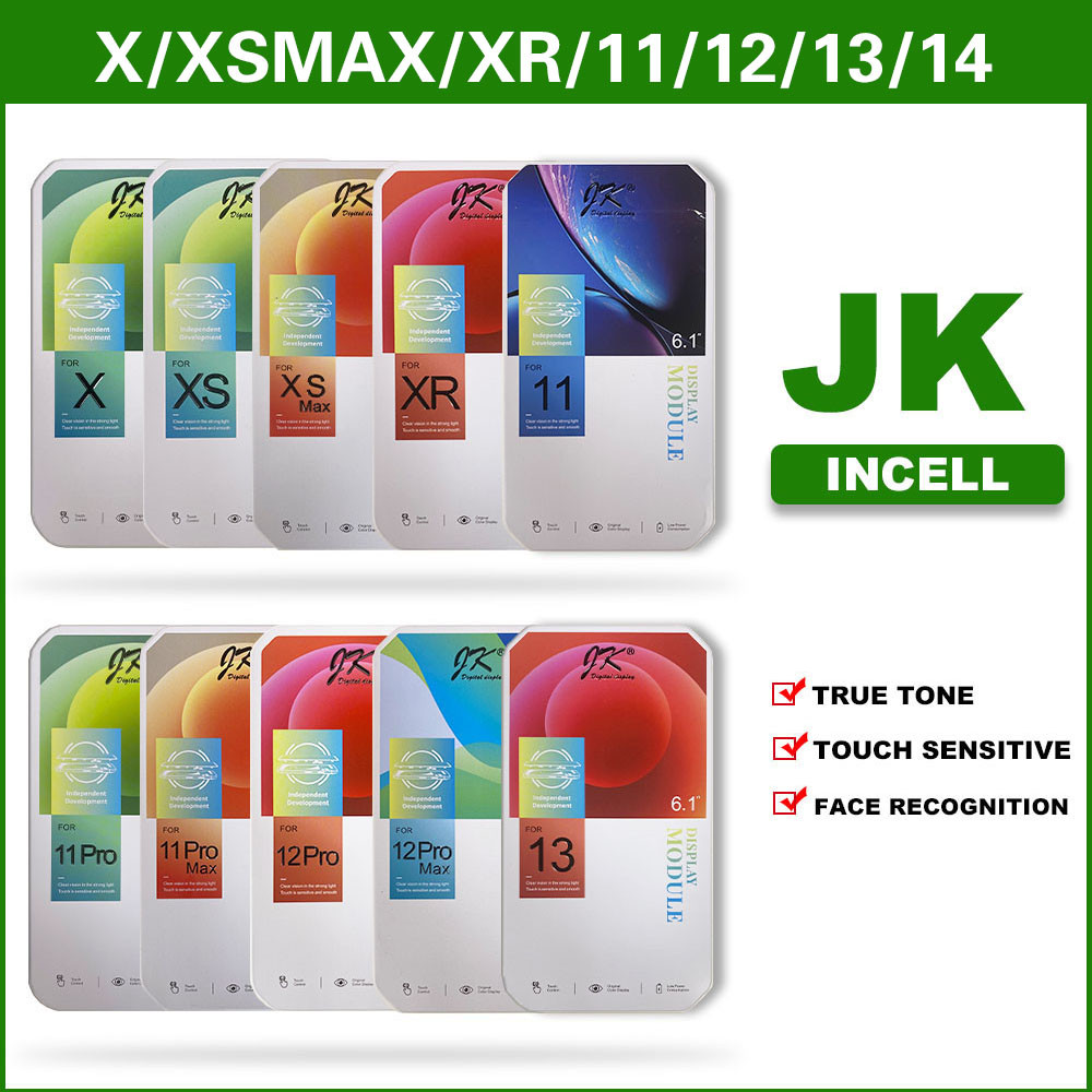 JK & GX For iPhone X XR XS LCD Screen 11 12 Pro Max 13 14Plus With 3D Touch Incell Replacement Origi