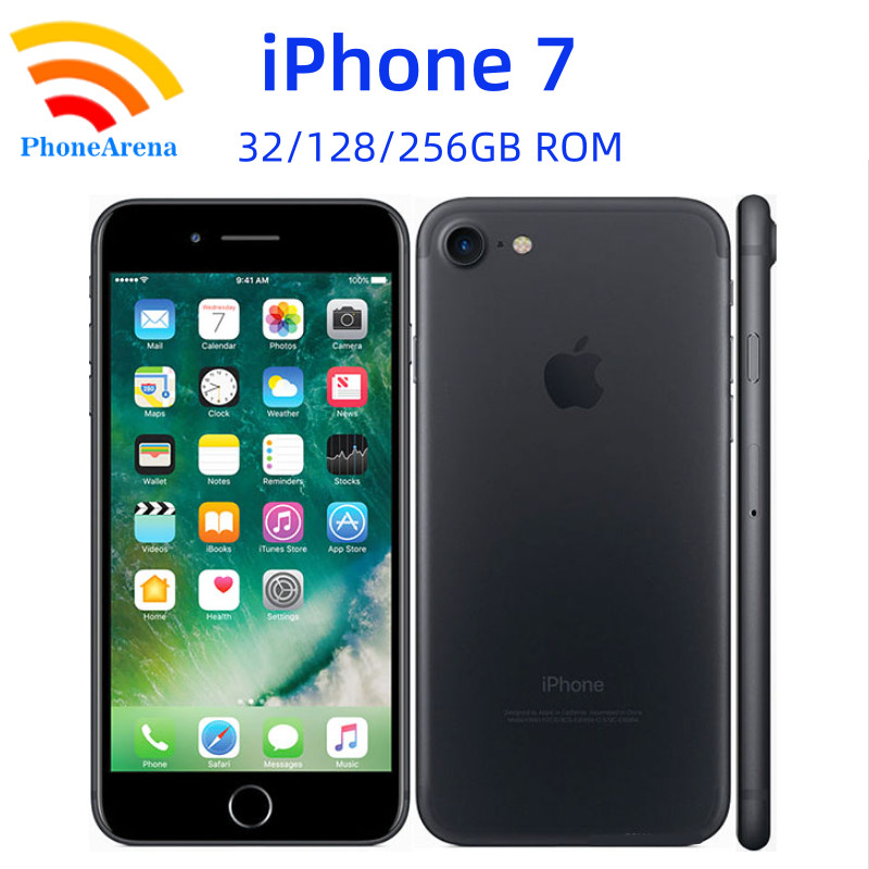 Original iPhone 7 32GB 128GB 256GB ROM 3GB RAM 5.5" Retina IPS LCD With Fingerprint NFC Unlocked 4G 