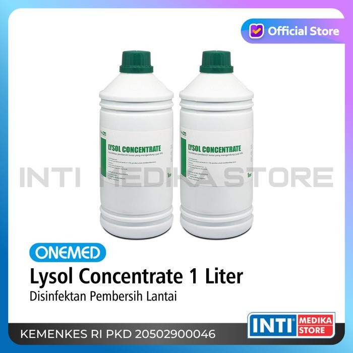 (Allthebest) ONEMED - Lysol Concentrate 50% 1 Liter Disinfektan Pembersih Lantai