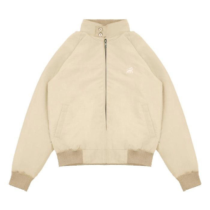 Harrington Jacket Hangor Cream #4 - Jaket Harrington Pria