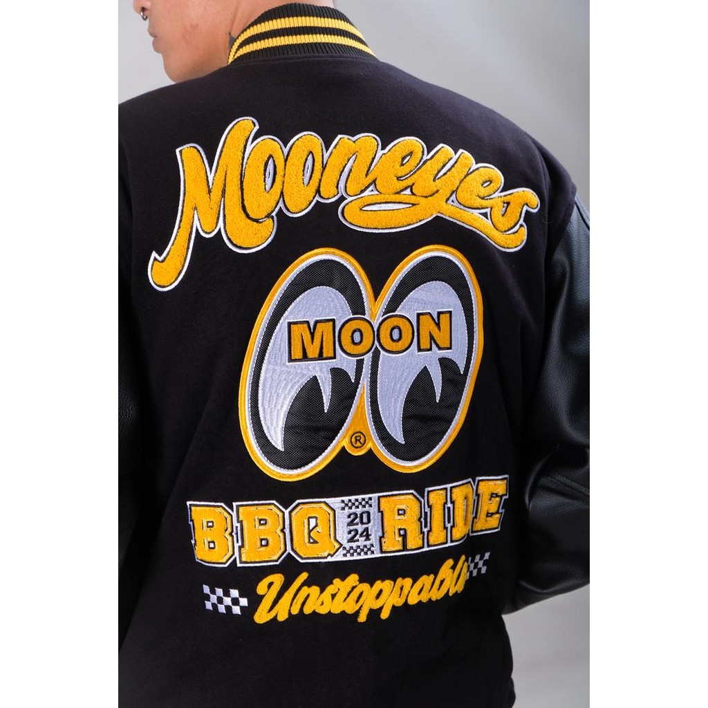 MOONEYES JP X BBQ RIDE 2024 - VARSITY JACKET