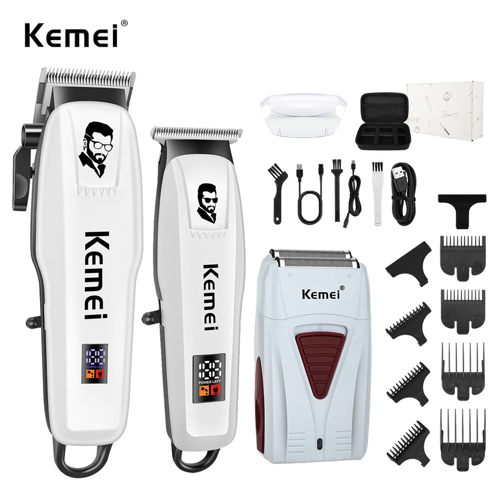 kemei Electric Hair Clipper Hair Cut Maching Wireless Trimmer men Professional Clipper Machine