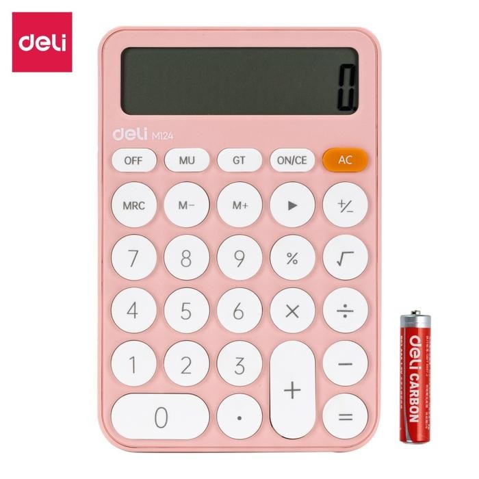 

Deli Calculator / Kalkulator Portable Garansi 5 Tahun Warna Pastel EM124