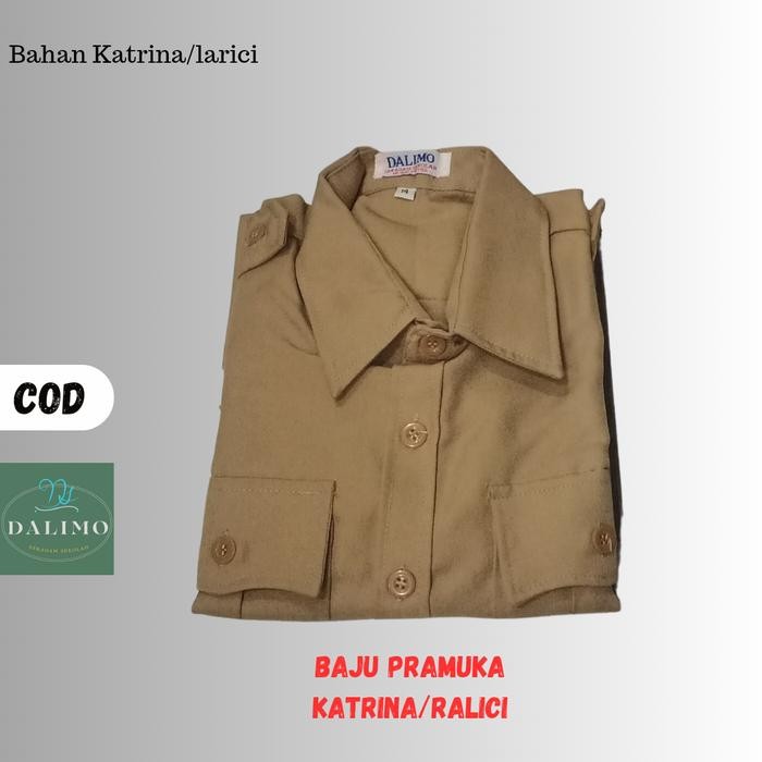 (Expert) Baju Pramuka Bahan Katrina/Larici Seragam Dalimo Pramuka Rapilo