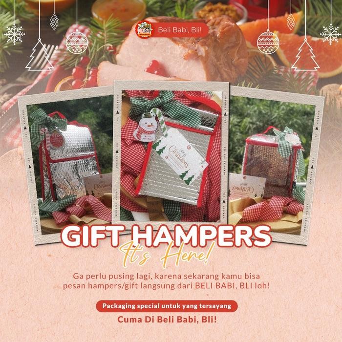 

PACKAGING GIFT HAMPERS TAS THERMAL NATAL IMLEK CHRISTMAS