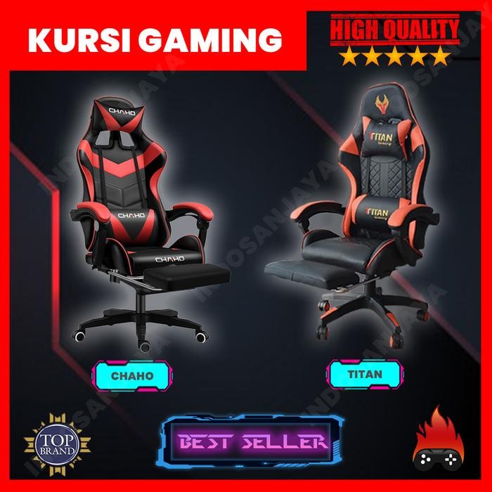 (Expert) Kursi Gaming - Kursi Game - Gaming Chair - Chaho / Titan Murah Geming