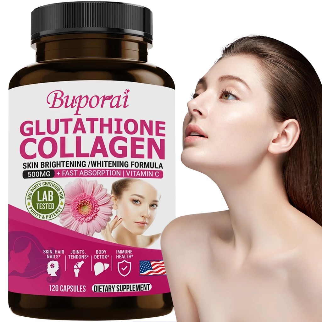 IMPORT Glutathione and Collagen Supplements - Reduce Wrinkles, Increase Muscle Mass, Whitening