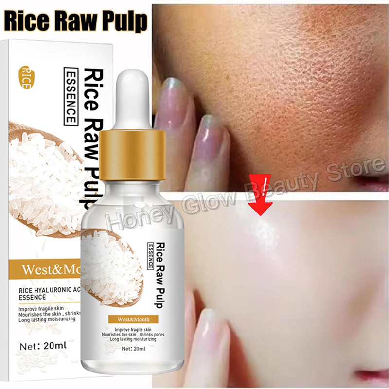 IMPORT Rice Raw Pulp Serum Hyaluronic Acid Face Essence Nourishing Moisturizing Whitening