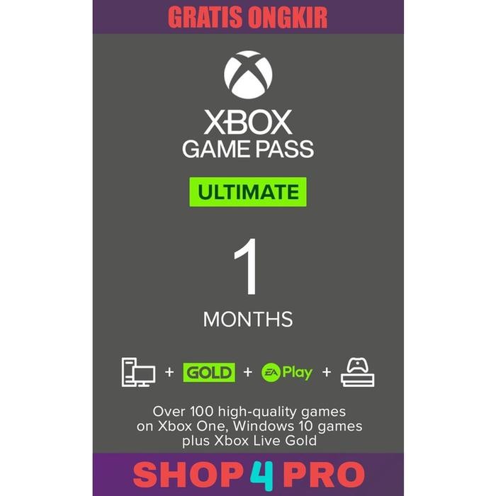 (Expert) XBOX Game Pass Ultimate 1 Bulan Untuk XBOX Dan PC Indonesia