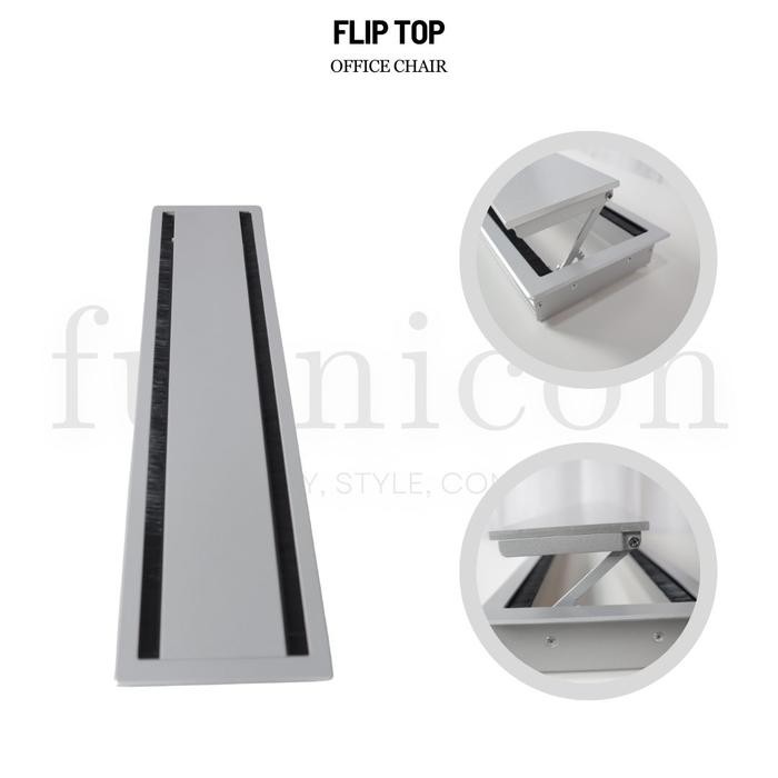 FLIPTOP MEJA KANTOR FURNICON / FLIPTOP COVER STOP KONTAK MEJA RAPAT MEETING / FLIPTOP BOX MEJA - 615