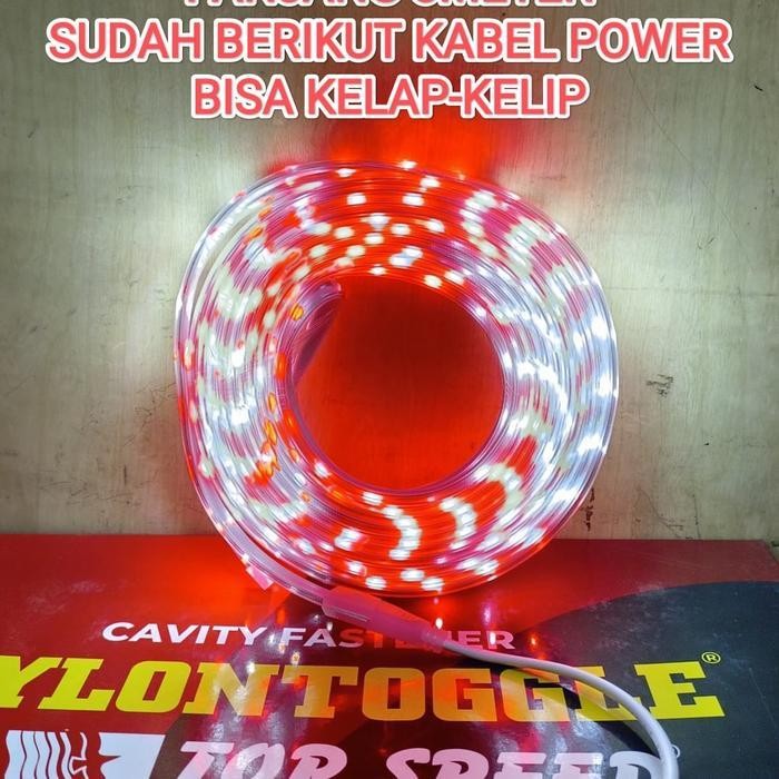 LAMPU 17 AGUSTUS MERAH-PUTIH LAMPU LED SELANG MERAH PUTIH 17AGUSTUS