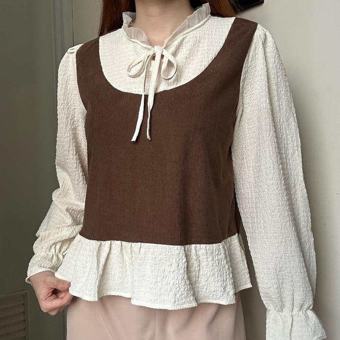 (Expert) Abigail Top atasan blouse bkk wanita kemeja wanita korean Style By biel the label