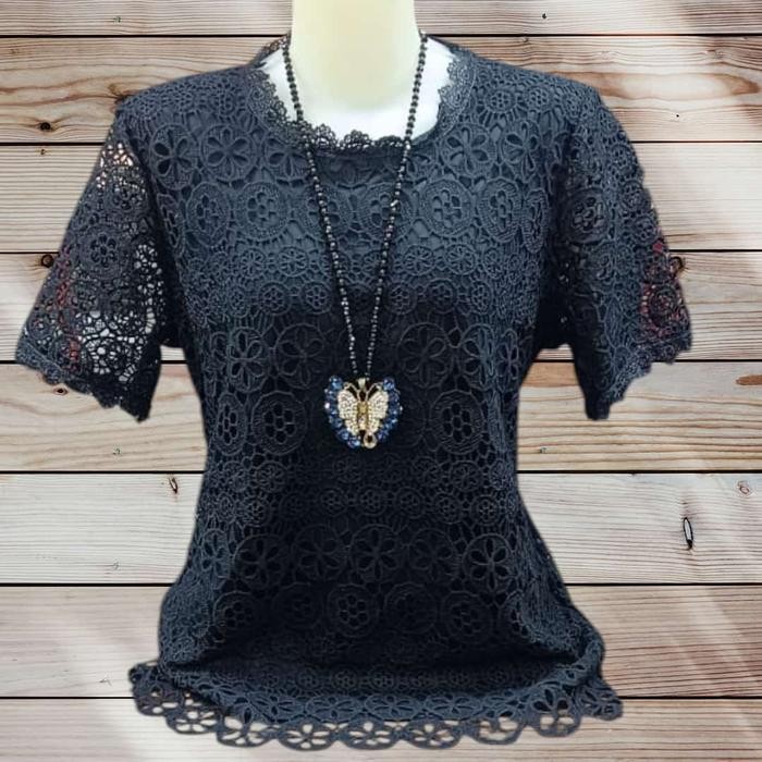 (Expert) PICKCLOTH - D 51985 atasan blus terbaru wanita murah kekinian jumbo brokat premium bluse