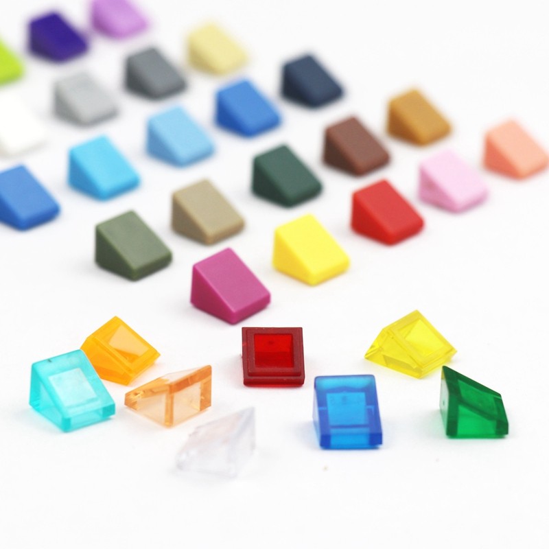 Rainbow Colorful Bricks Sloped 54200 Slope 30 1 X 1 X 2/3 Enlighten Building Blocks Bricks Parts