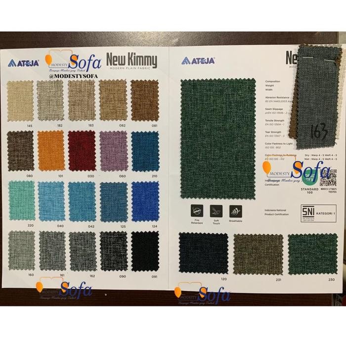 Sofa Bagus / Sofa Nimalis / Kursi Sofa Ruang Tamu Modesty 321 Seater Nang Eco 17 + Meja Retro Blotic