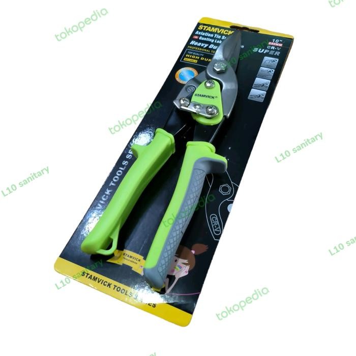 STAMVICK GUNTING BAJA RINGAN / Gunting Holo Baja Ringan Kawat Seng SUPER STAMVICK CRV HD 10"