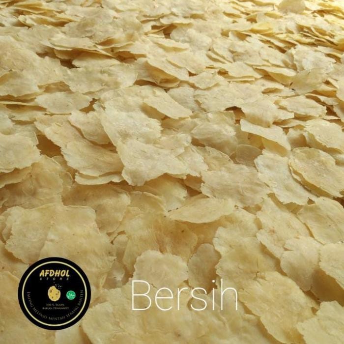

Emping melinjo mentah asli super kering tipis has serang banten