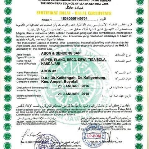 

abon ayam spesial cap elang