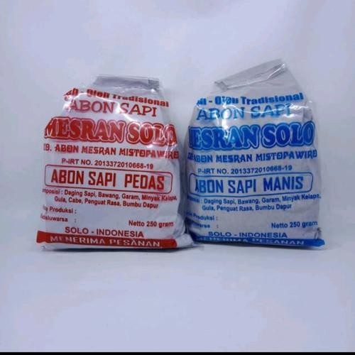 

Abon sapi MESRAN manis 250 g Oleh tradisional khas SOLO enak gurih