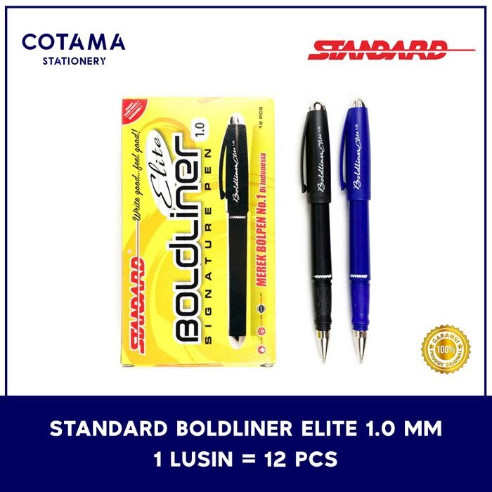 

Pulpen Standard Boldliner Elite Signature Pen 1.0 mm - 1 lusin isi 12 pcs