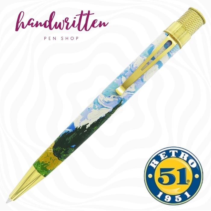 

THE MET x RETRO 51 Van Gogh Wheat Fields & Cypresses Rollerball Pen