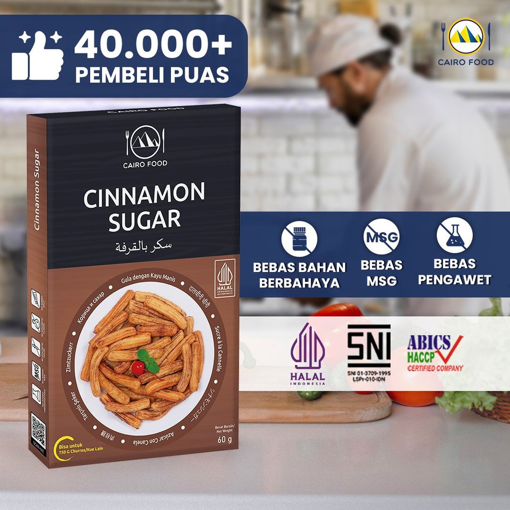 

Cairo Food - Bubuk Cinnamon Sugar Asli Rempah