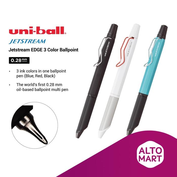 

Uniball Jetstream EDGE 3 Color Ballpoint 0.28 mm Multi Pen Uni Ball