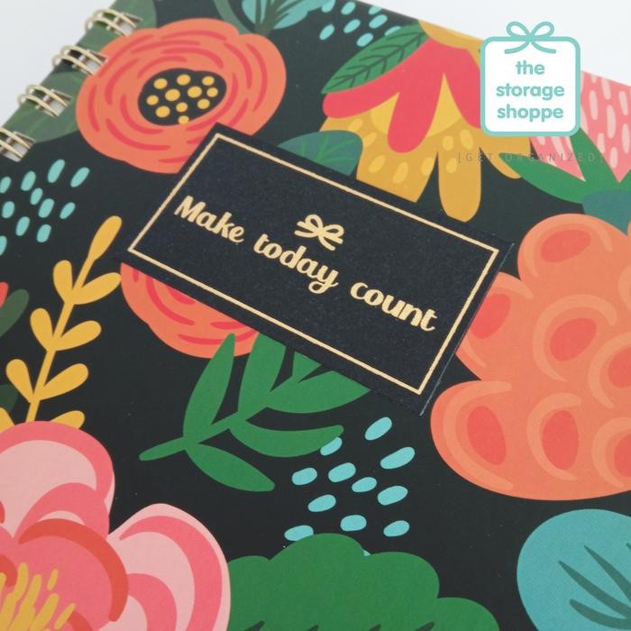 

Undated Planner Spring Flower Agenda Monthly Weekly Journal