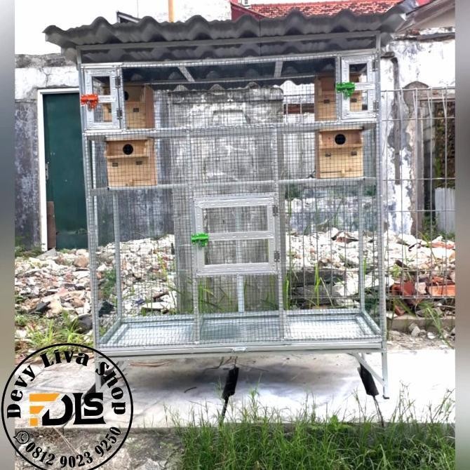 BEST Kandang burung sangkar koloni lovebird+glodok