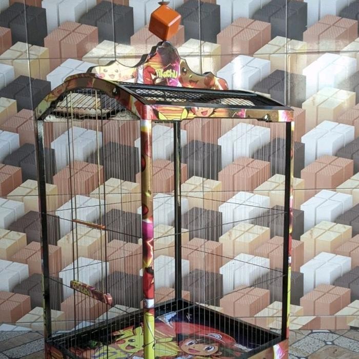 sangkar kenari ruji senar