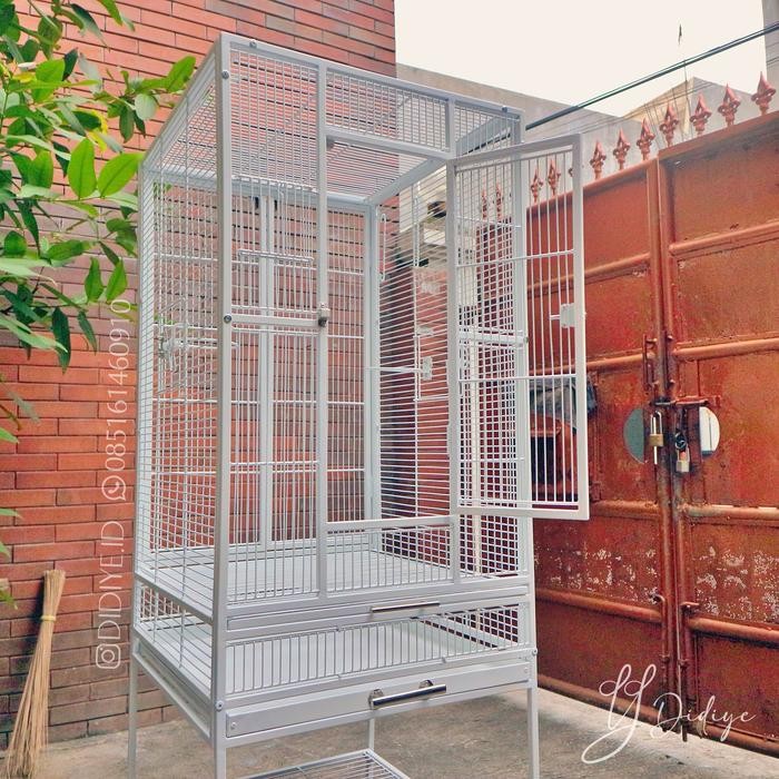 KANDANG HEWAN/PARROT/BURUNG/SUGAR GLIDER BESI JERUJI KNOCKDOWN CUSTOM
