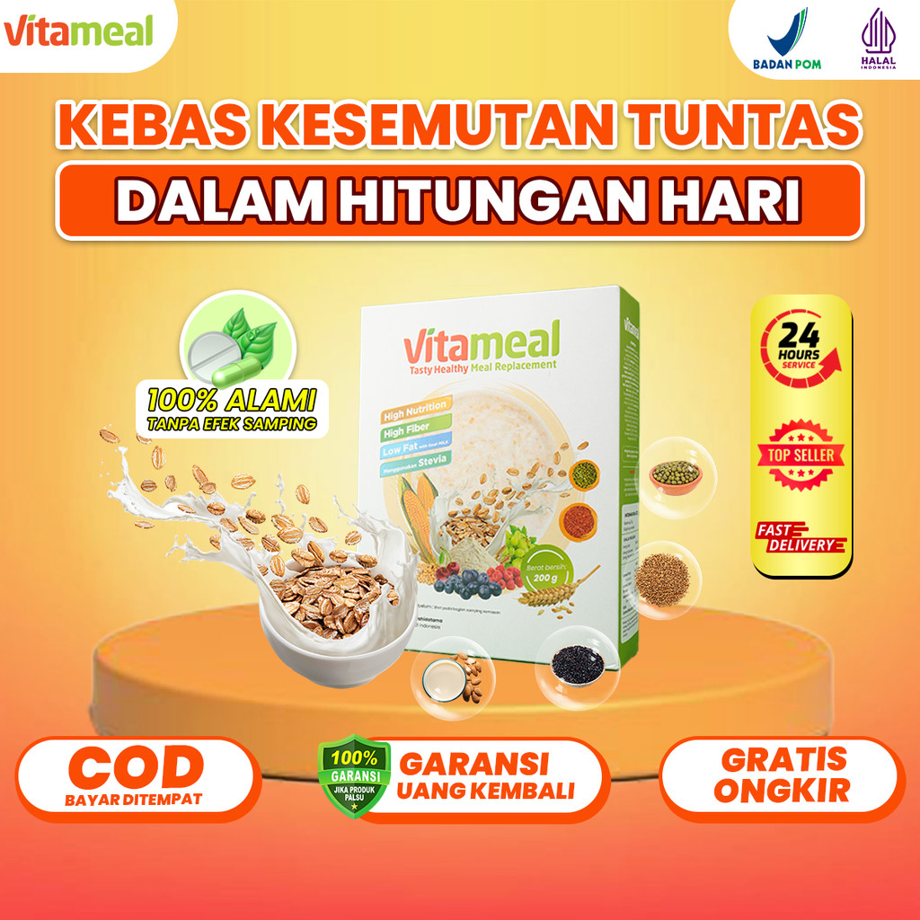 

Vitameal Healthy Nomor 1 di Indonesia Untuk menurunkan gula darah cegah diabetes kebas mati rasa FITAMIL FATBURN